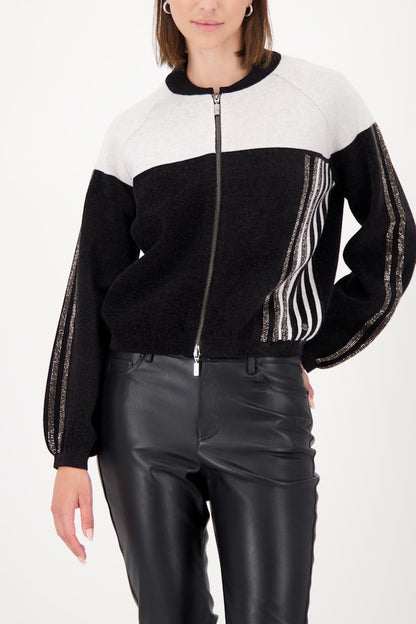 Monari Black Colourblock Jacket