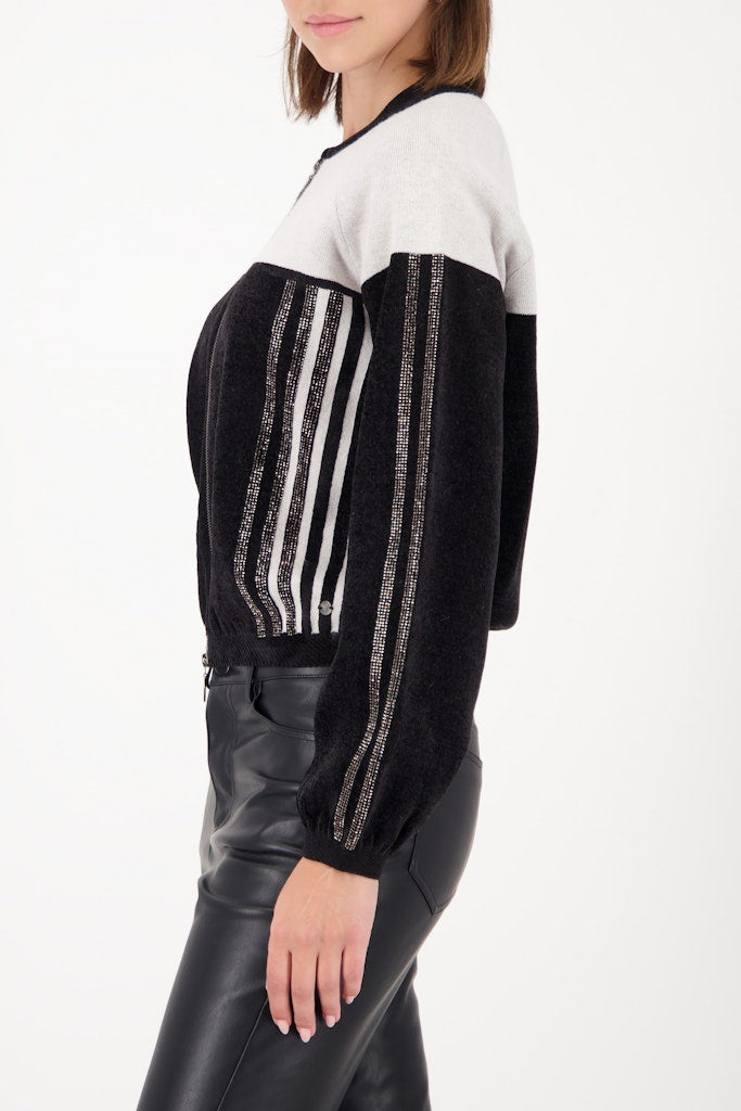 Monari Black Colourblock Jacket