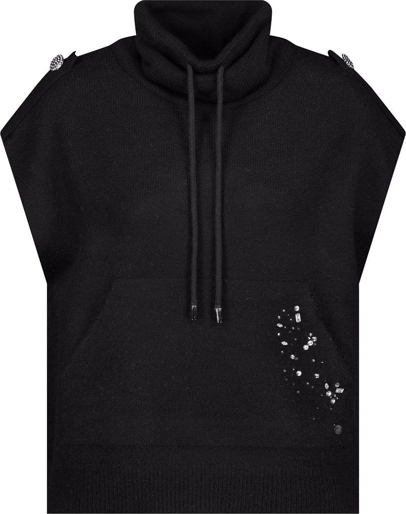 Monari Black Sleeveless Vest