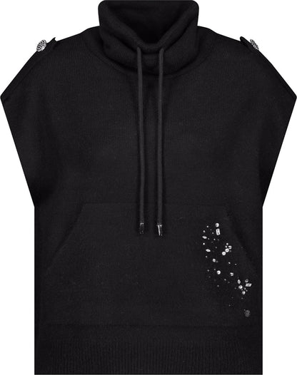 Monari Black Sleeveless Vest