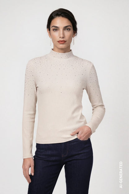 Monari Warm Beige Top
