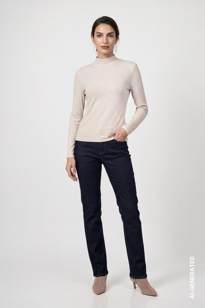 Monari Warm Beige Top