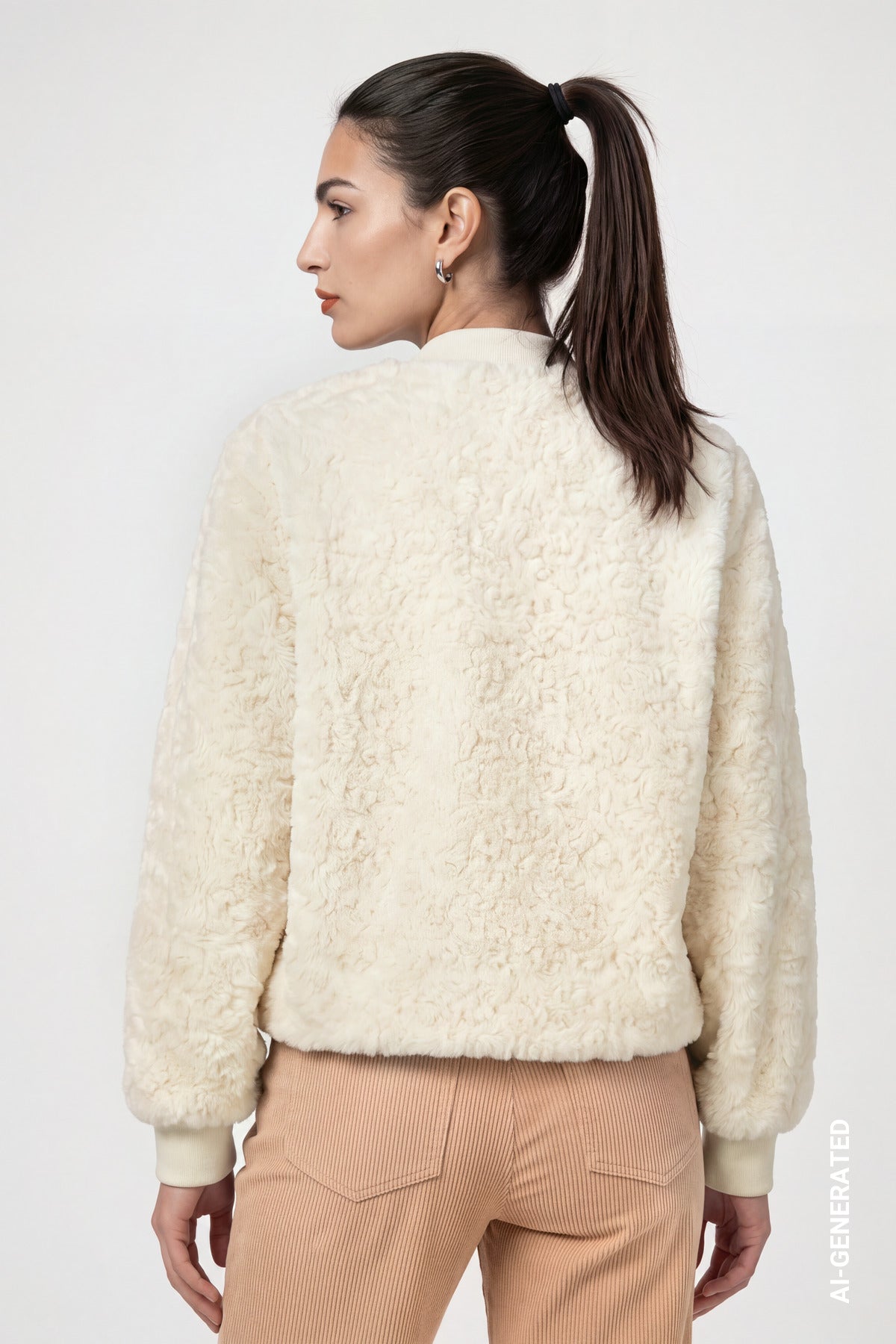 Monari Faux Fur Bomber Jacket