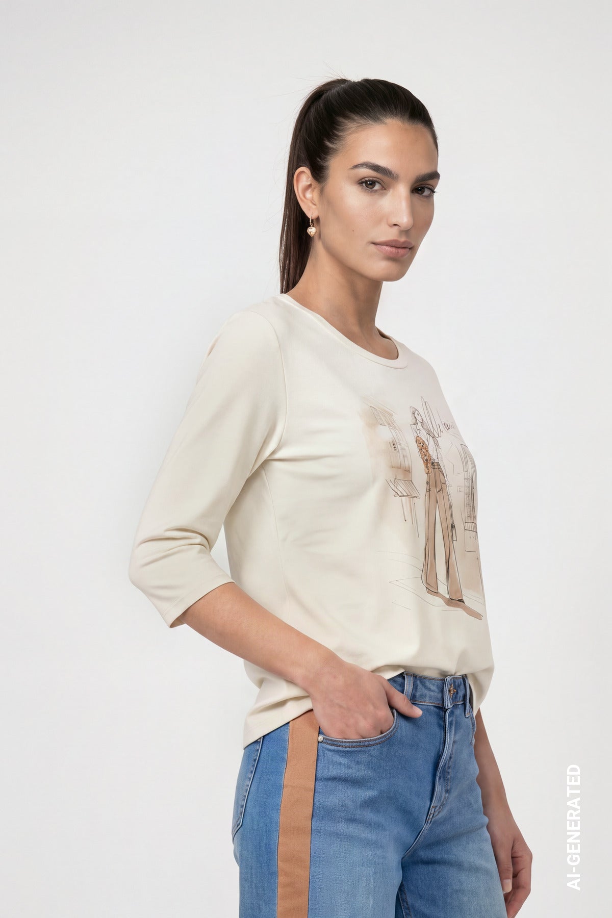 Monari Fashion Sketch T-Shirt