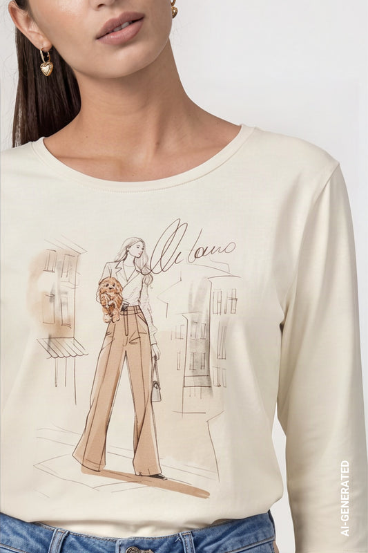 Monari Fashion Sketch T-Shirt
