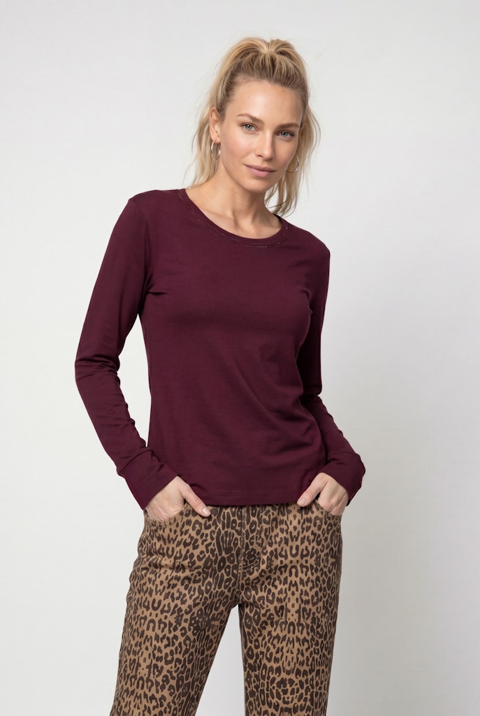 Monari Dark Bordeaux Longsleeve Top