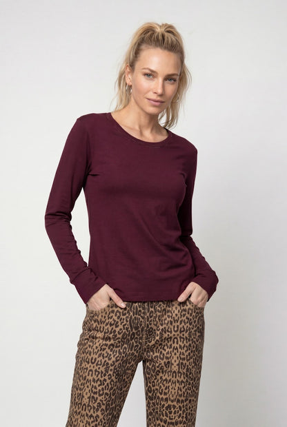 Monari Dark Bordeaux Longsleeve Top