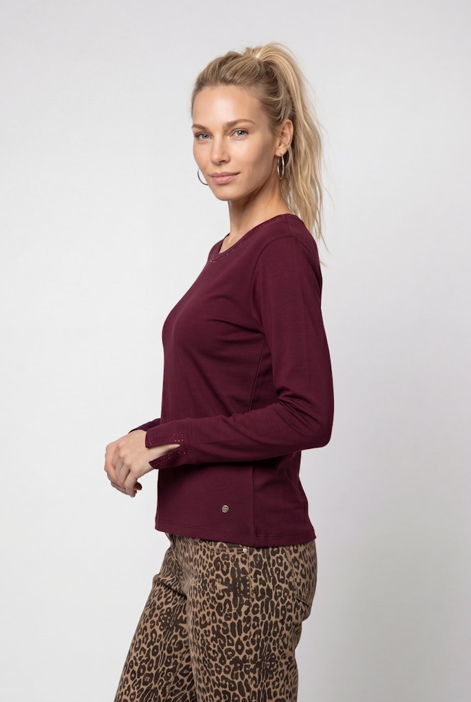 Monari Dark Bordeaux Longsleeve Top