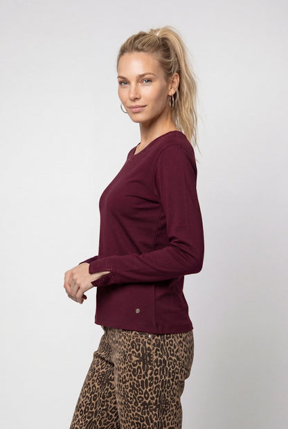 Monari Dark Bordeaux Longsleeve Top