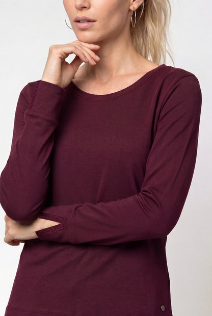 Monari Dark Bordeaux Longsleeve Top