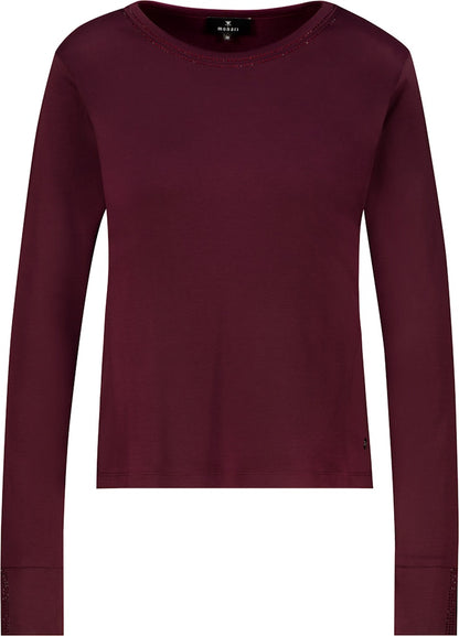 Monari Dark Bordeaux Longsleeve Top