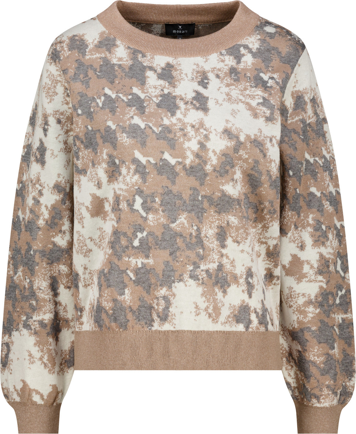 Monari Abstract Houndstooth Pullover
