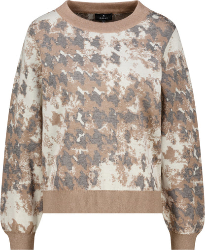 Monari Abstract Houndstooth Pullover