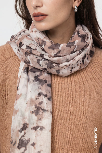 Monari Abstract Print Scarf