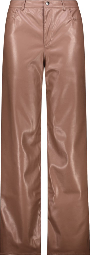 Monari Tiramisu Faux Leather Trousers