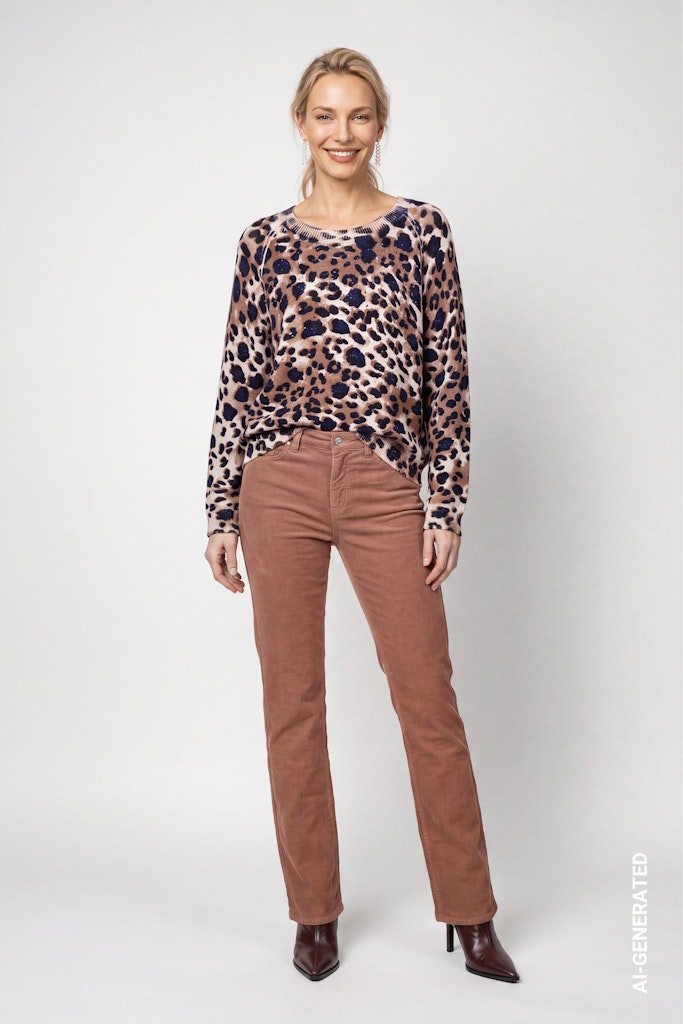 Monari Leopard Print Pullover