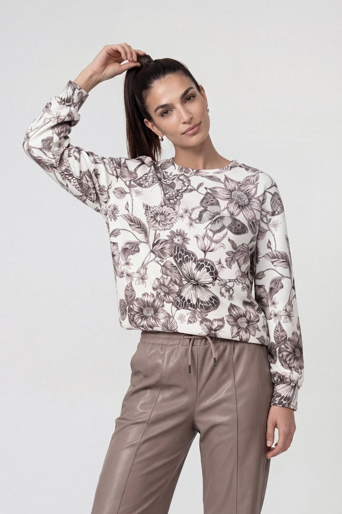 Monari Floral Print Sweatshirt