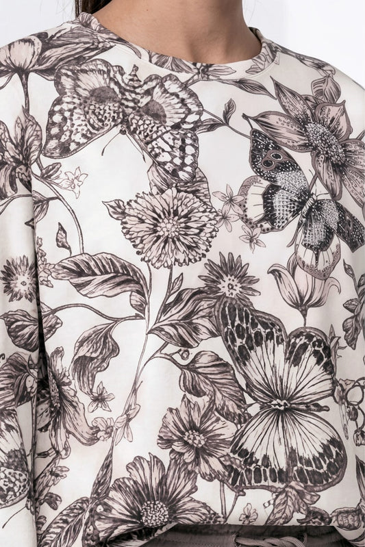 Monari Floral Print Sweatshirt