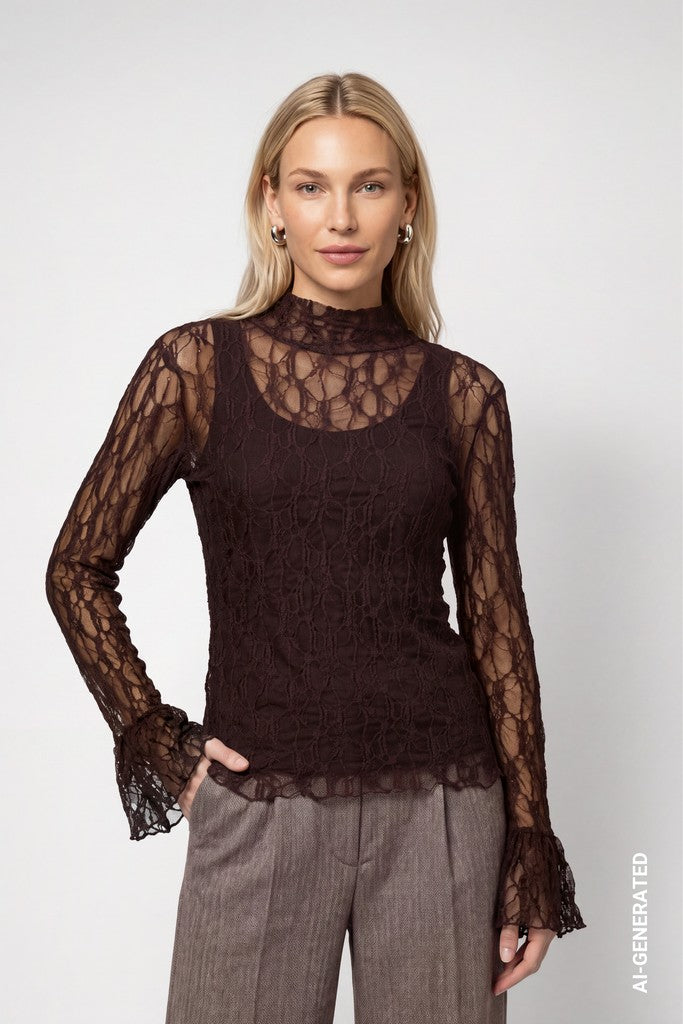 Monari Lace Top
