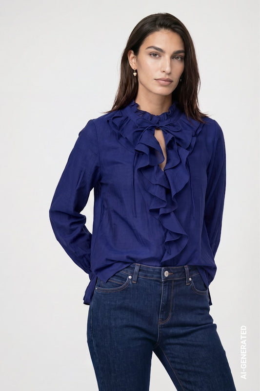 Monari Navy Blouse