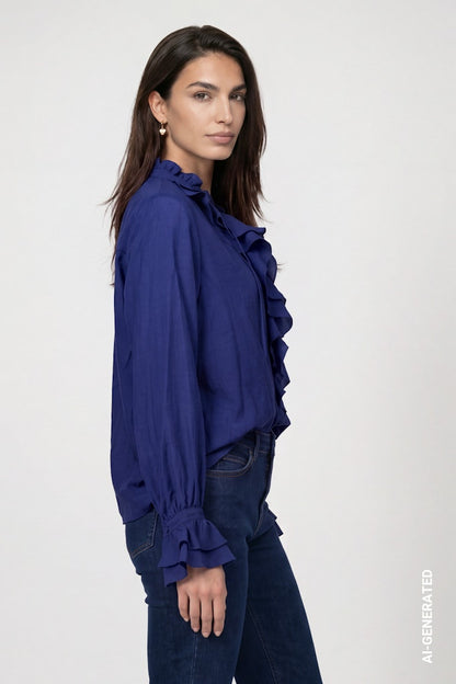 Monari Navy Blouse