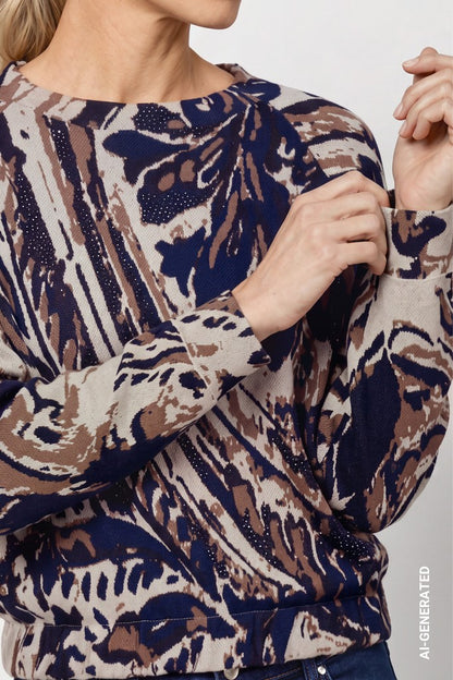 Monari Paisley Print Pullover