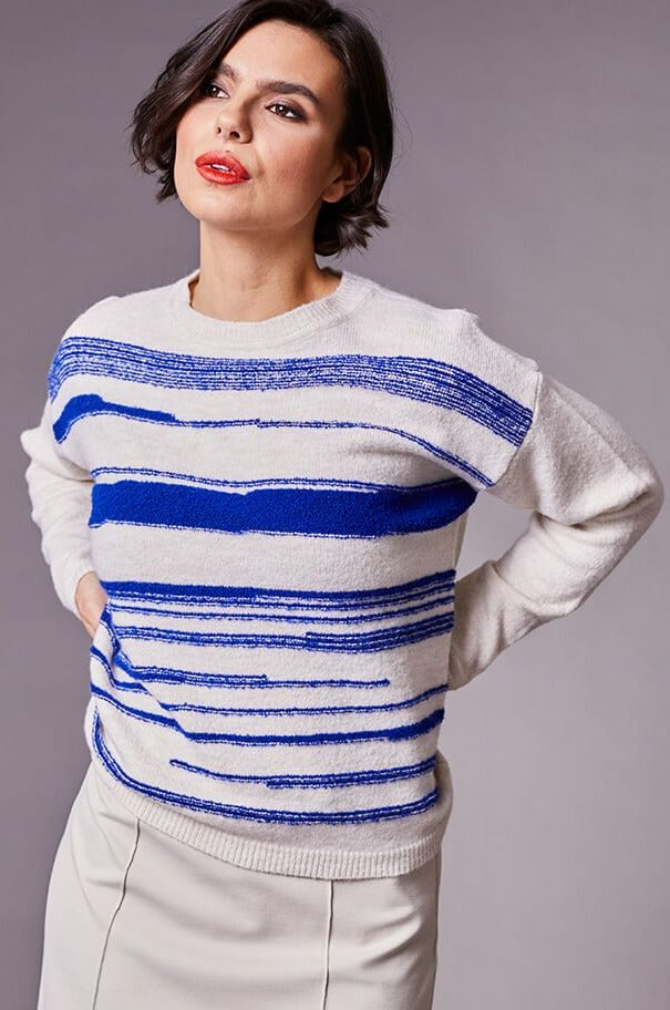Peruzzi Blue Stripe Knit