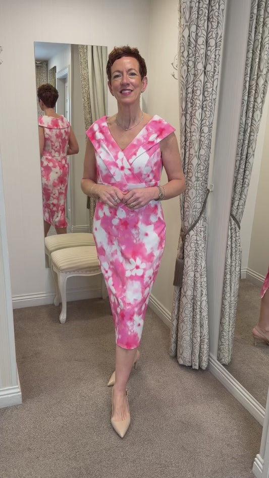 Ella Boo Pink Floral Dress