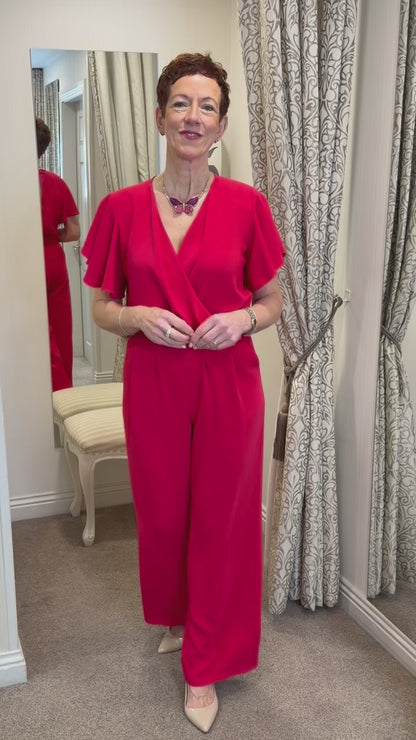 Coco Doll Cherry Red Jumpsuit