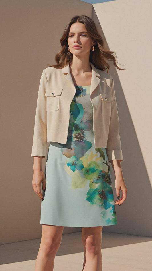 Betty Barclay Green Floral Dress