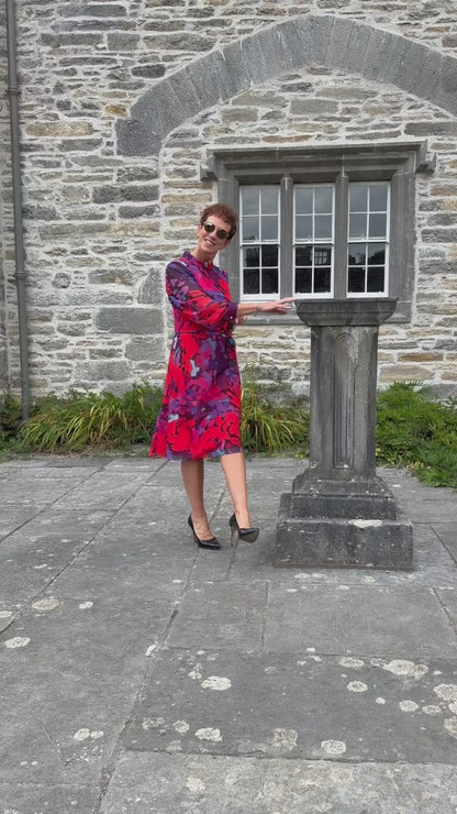 Ella Boo Red Print Dress