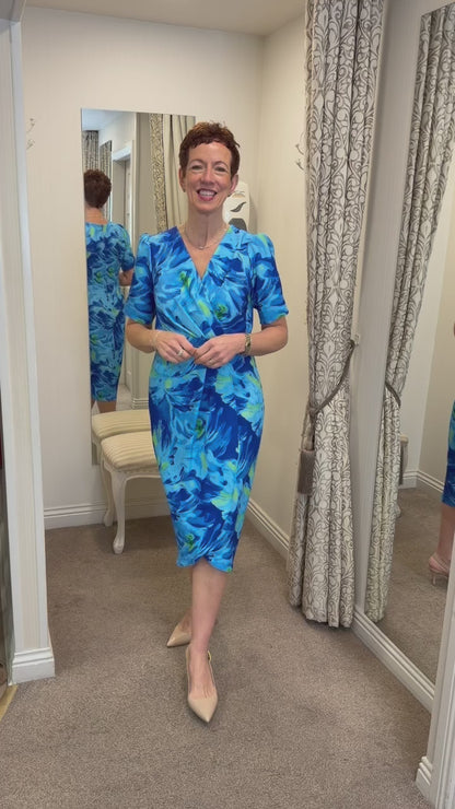 CocoDoll Toya Blue Floral Dress