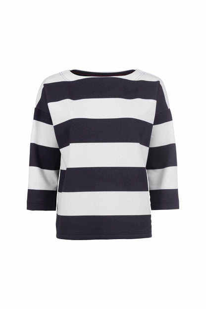 Navy Striped Sweatshirt