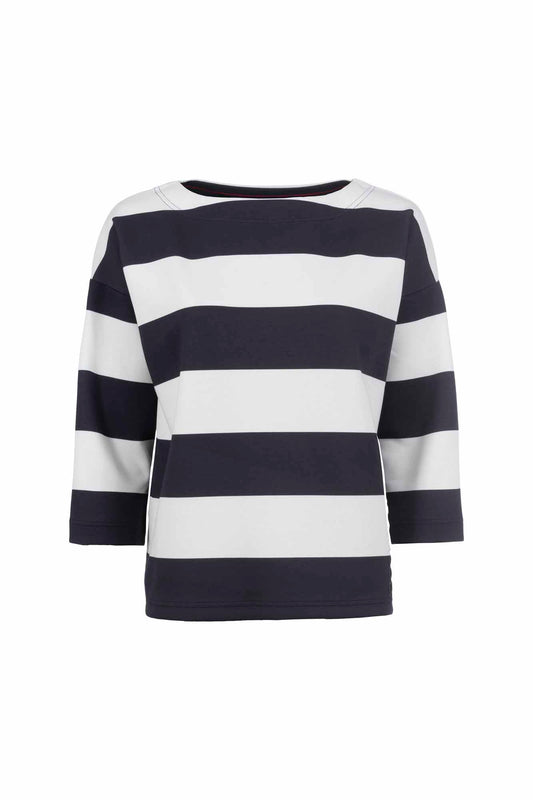 Navy Striped Sweatshirt
