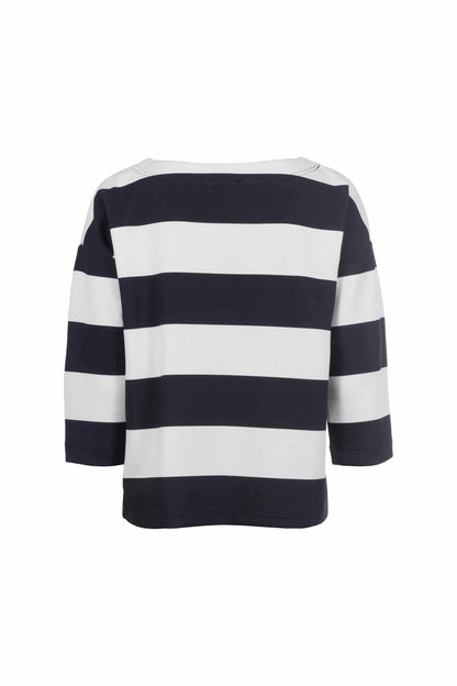 Navy Striped Sweatshirt