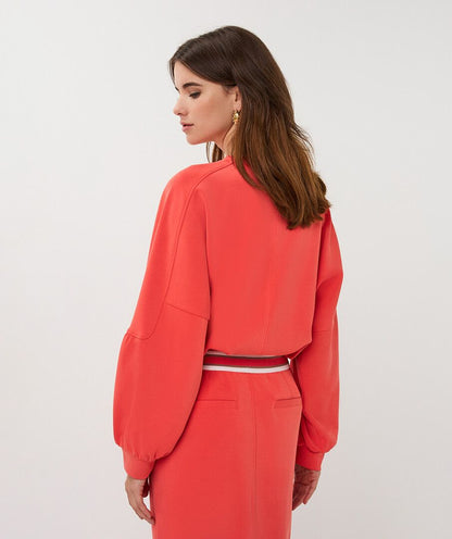 Esqualo Chili Red Casual Sweater