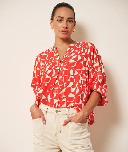Esqualo Chili Print Top