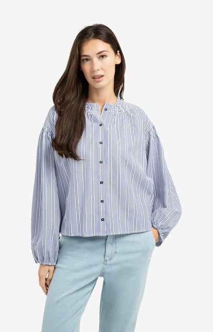 YAYA Striped Blouse