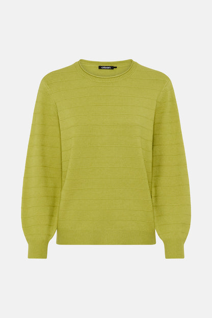 Olsen Lime Crewneck Sweater