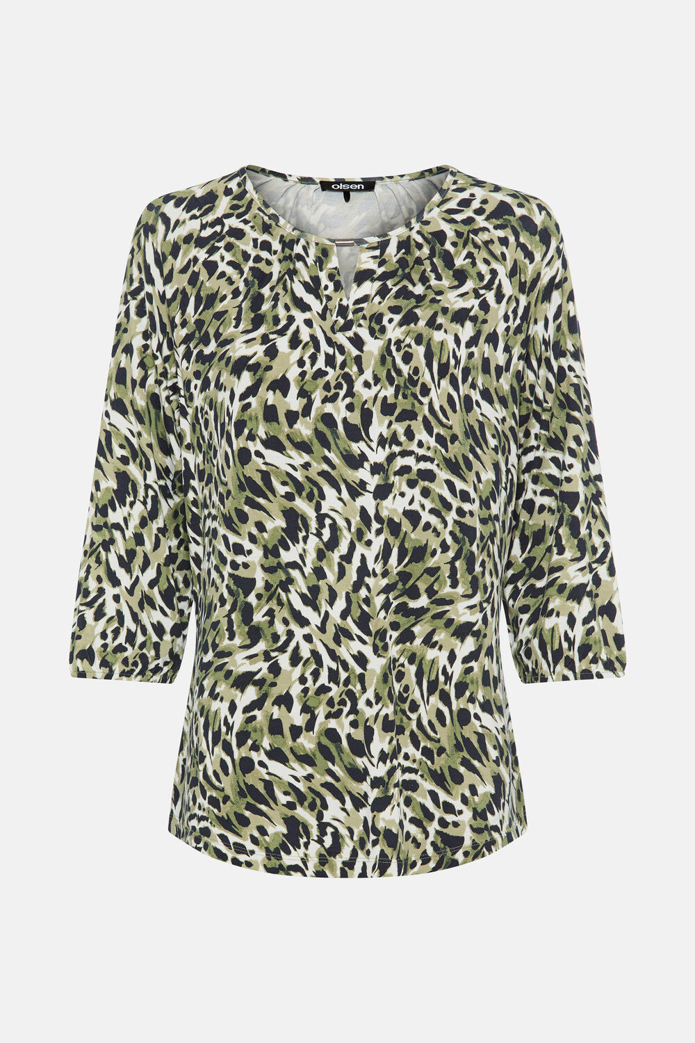 Olsen Leopard Print Top