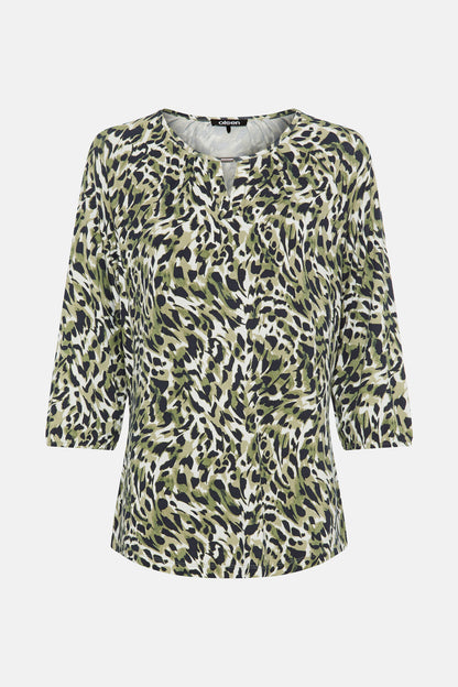 Olsen Leopard Print Top