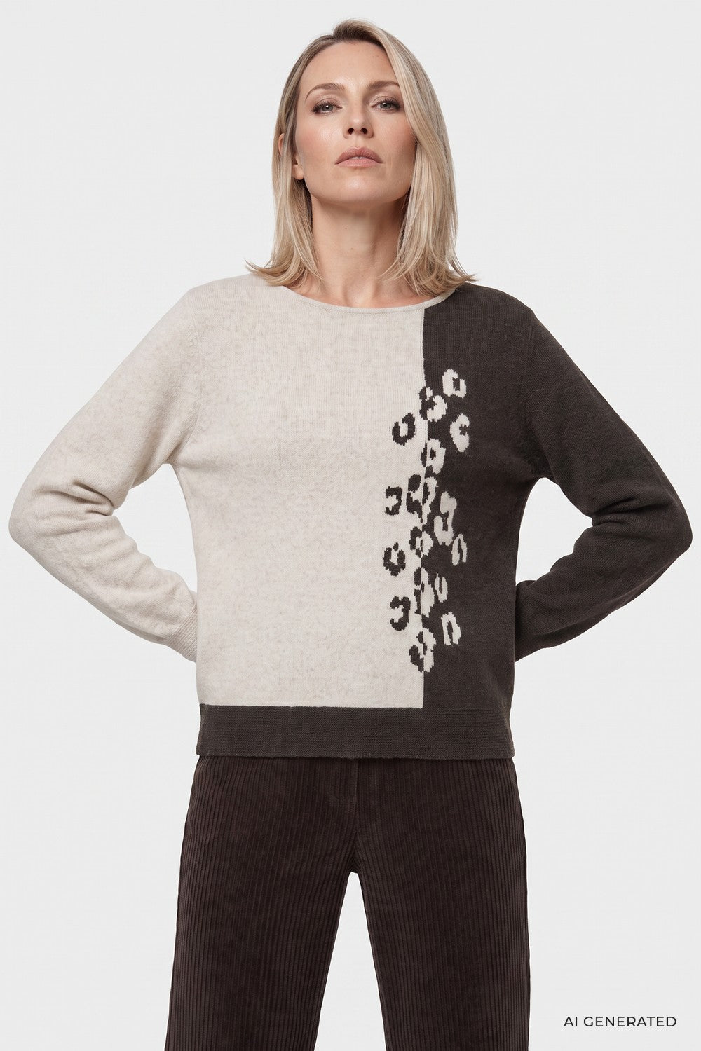 Olsen Panel Pullover