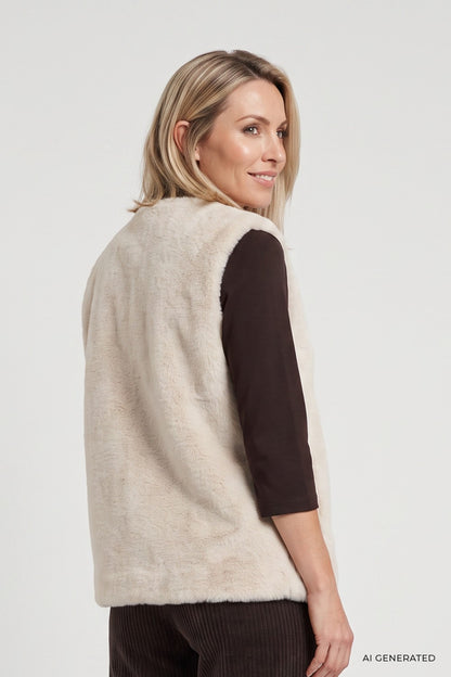 Olsen Faux Fur Gilet