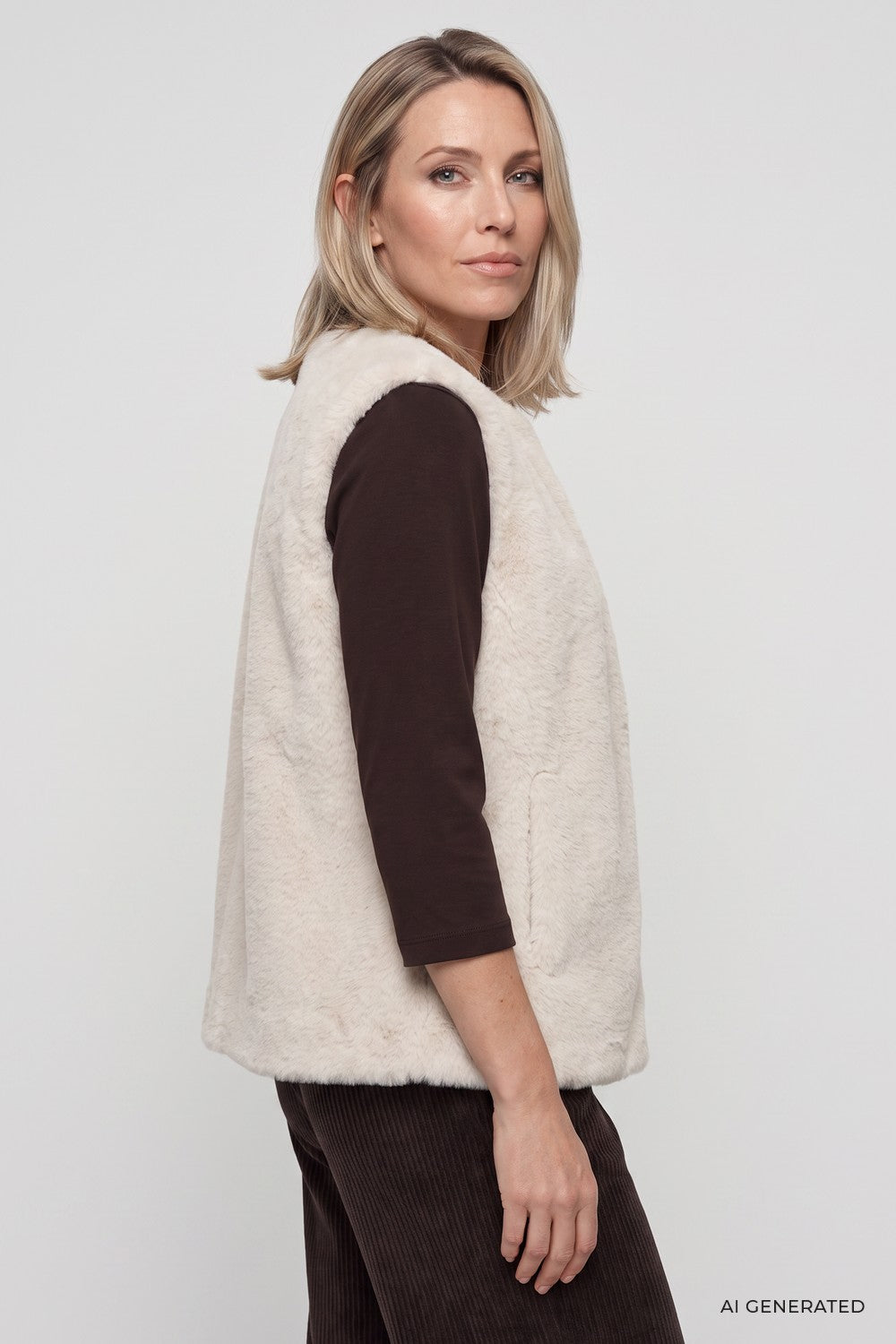 Olsen Faux Fur Gilet