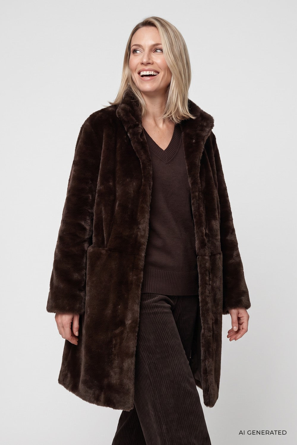Olsen Faux Fur Coat