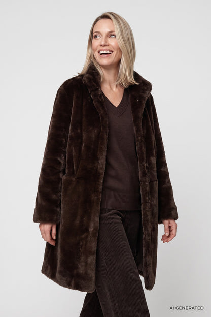 Olsen Faux Fur Coat