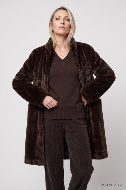Olsen Faux Fur Coat