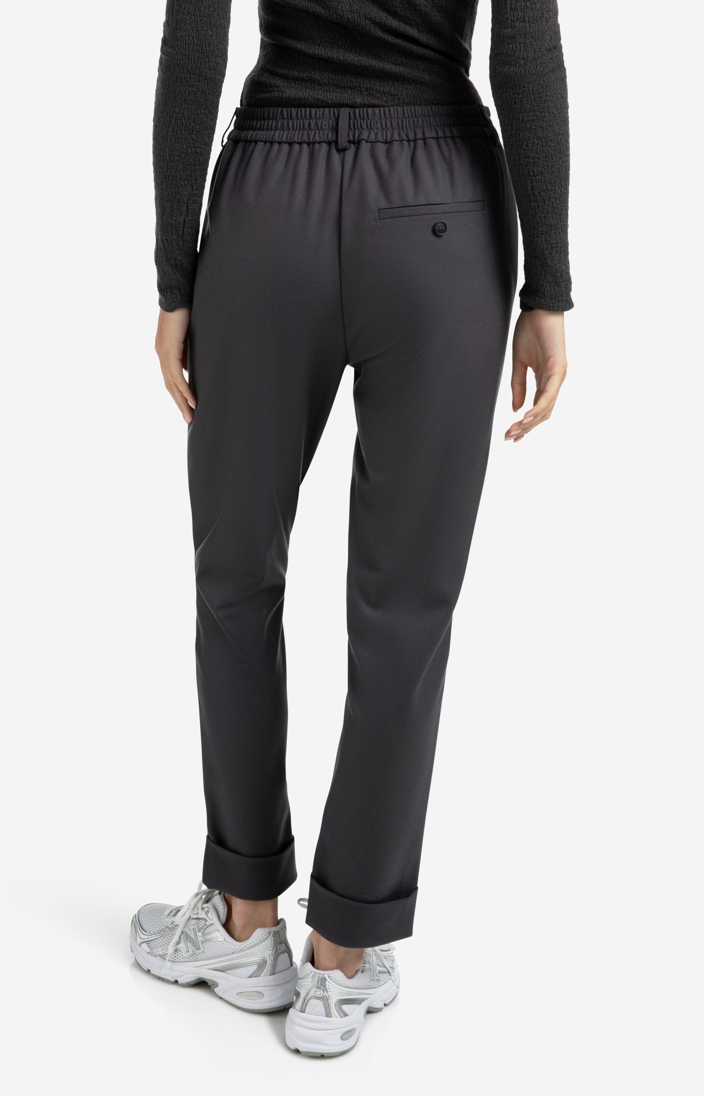 YAYA Oyster Black Trousers
