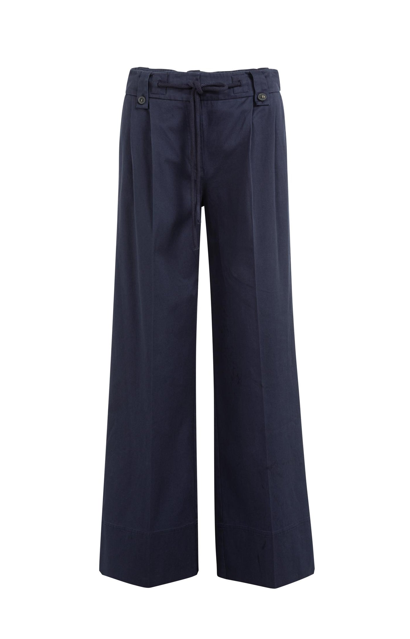 YAYA Navy Woven Trousers