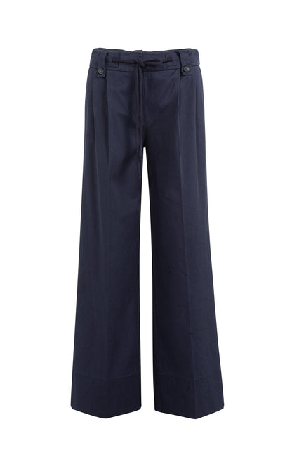 YAYA Navy Woven Trousers